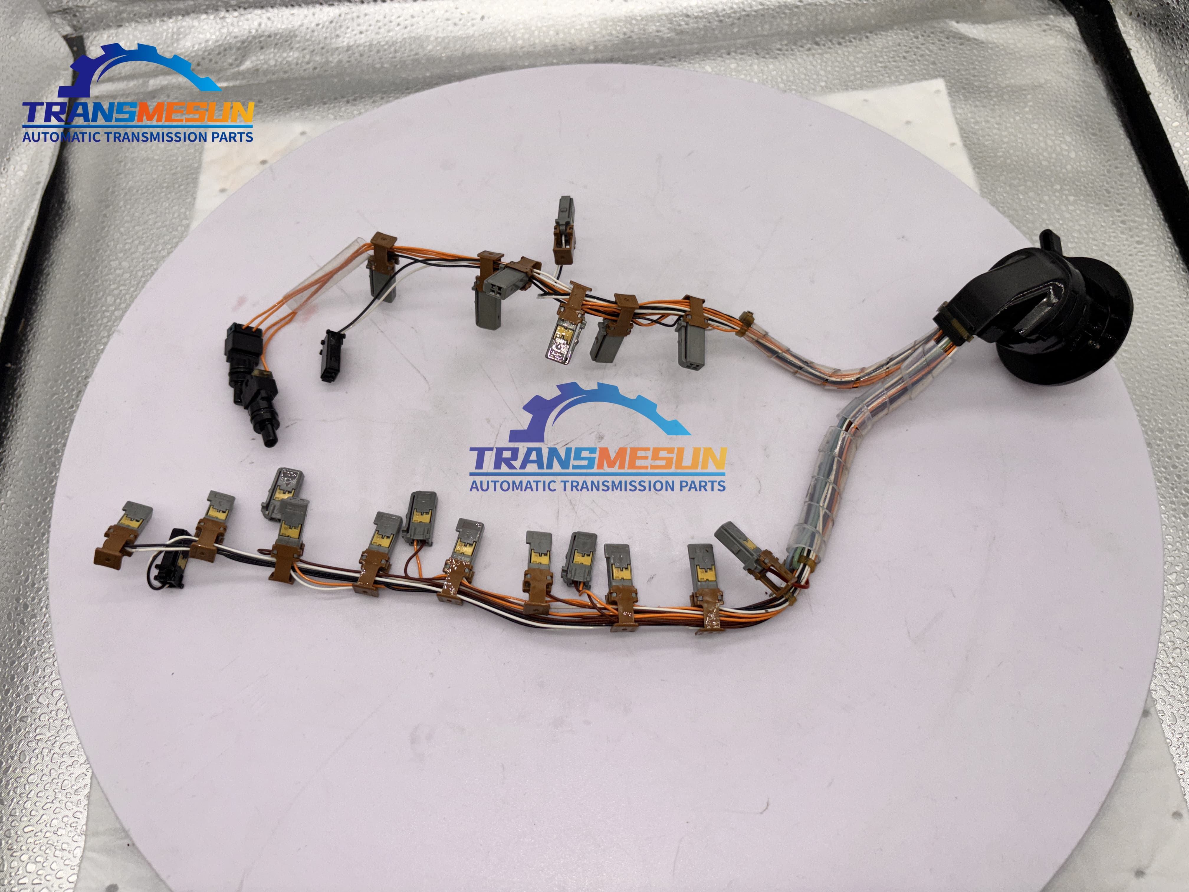Used GA8G45AW Automatic Transmission Valve Body Wiring Harness 24007936442 for BMW X1 F48 with Dual Oil Temp Sensors