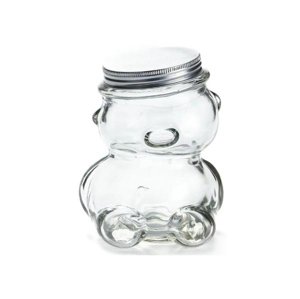 300 ml de ursinho de pelúcia doce jar armazenamento garrafa de doces garrafa de frutas criativa