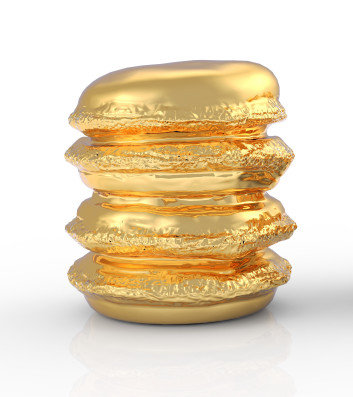 Parfums en forme de hamburger en préminum Zamak Caps Parfums en alliage de zinc