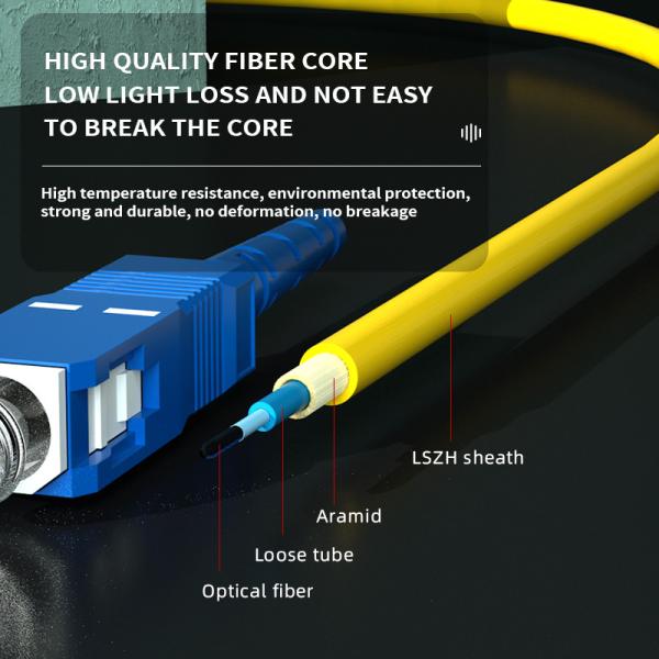 Wavelength 850nm/1310nm/1550nm 12Color-Coded Bunch Ribbon Type SC Fiber Optic Pigtails