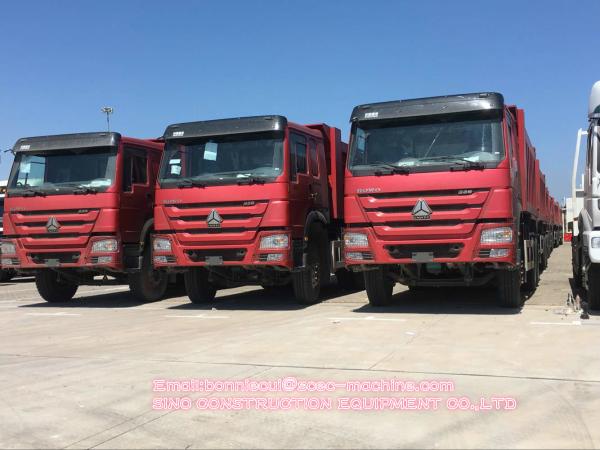 Caminhões basculantes comerciais da capacidade grande caminhão de caminhão basculante da mão esquerda do motor de 371 cavalos-força