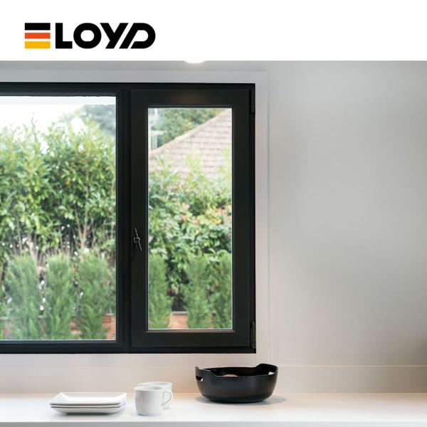 Ventana de aluminio ventilada con opción de protección contra insectos