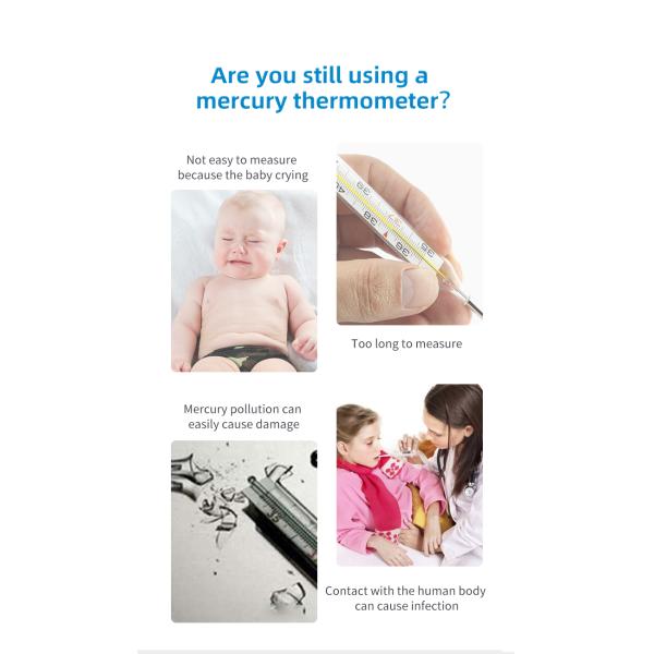 No Touch Digital Forehead Thermometer , Adult Non Contact Medical Thermometer
