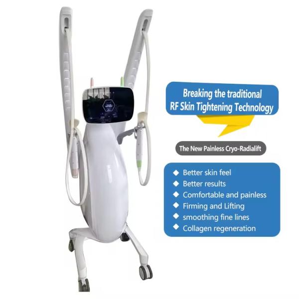 Non-invasive 6.78mhz Volumer Thermal Therapy Monopolar Rf Skin Lifting Facial Thermagepro Coolmage Golden Radio Frequency Device