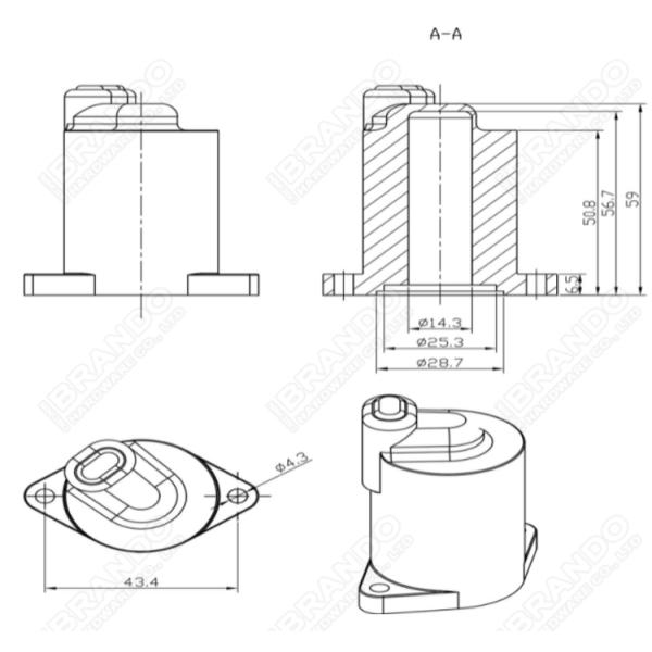 Катушка LL00140 12VDC 24VDC соленоида экскаватора Sumitomo SH210-5 SH200-5