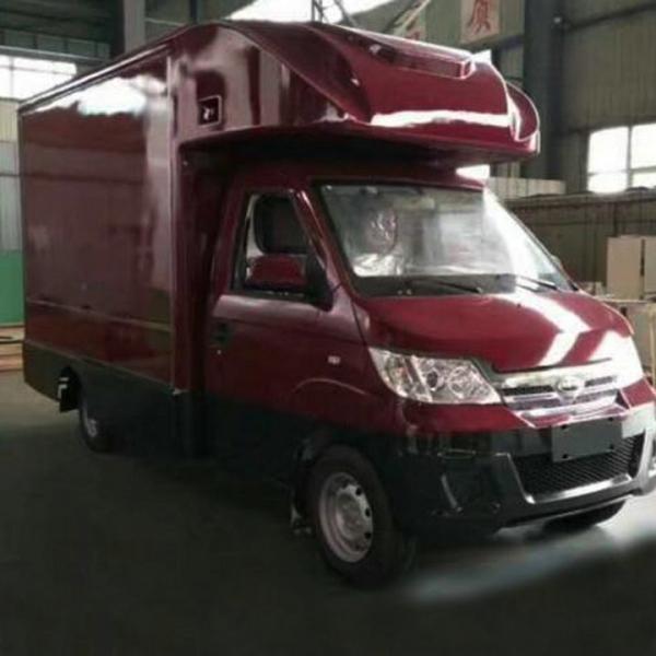 CHERY Vintage Burger Ice Cream Vending Trucks , Mobile Fast Food Vans