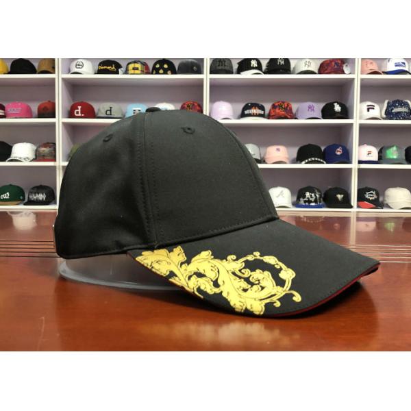 High Quality ACE Unisex Creative Golden Craft Print Peak Red Sandwich Design Cotton Sports Baseball Cap