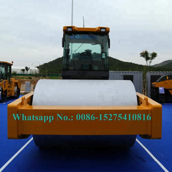 Couleur simple mécanique de jaune du rouleau vibrant XCMG XS333J de tambour de la plus grande 33 tonne