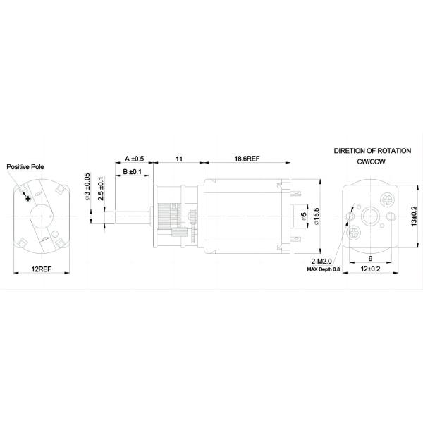 Couple à vide à vide 1-1500g.cm du moteur 3-36V 10-90W 2000-30000rpm de vitesse de C.C utilisé principalement dans le robot intelligent