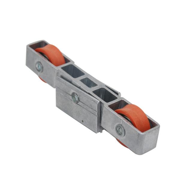 Roulettes de porte coulissante en aluminium guidées sur rail réglables pour penderie