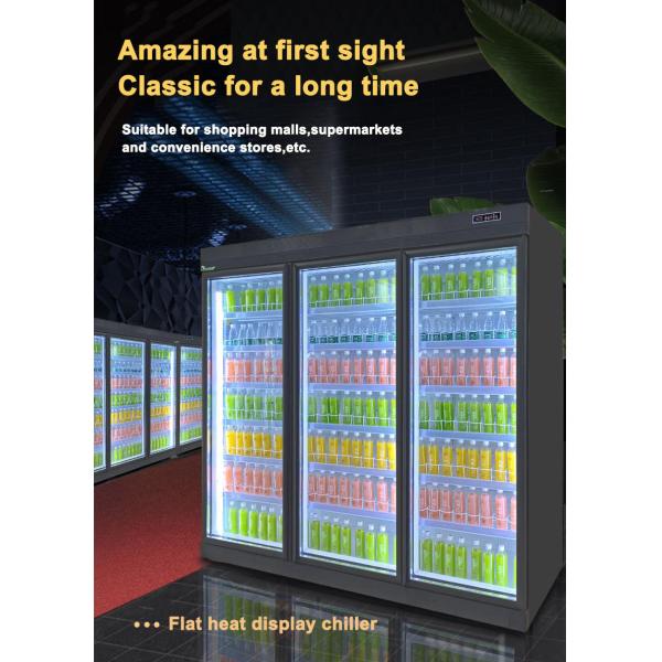 Плоская головка охладителя вина дисплея холодильника напитка Eco супермаркета дружелюбная коммерчески