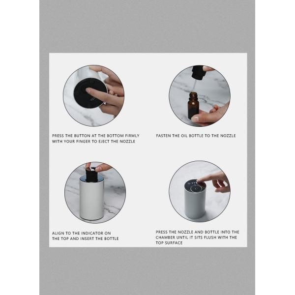 HOMEFISH ABS PP Электрический диффузор ароматизации Автомобильный диффузор ароматизации 2000 мАч