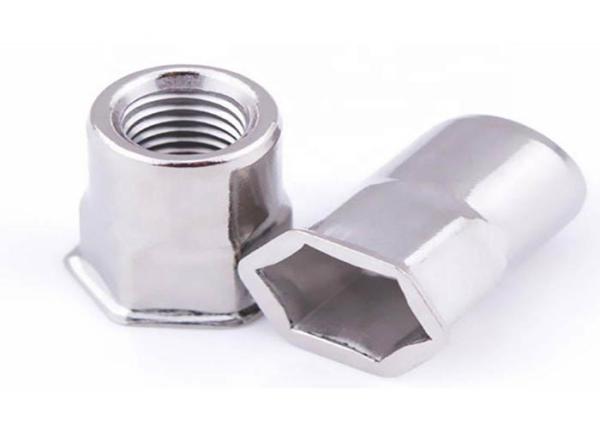 M8 M10 Half Hex Stainless Steel Rivet Nut Self Locking For Pharmaceutical Industry