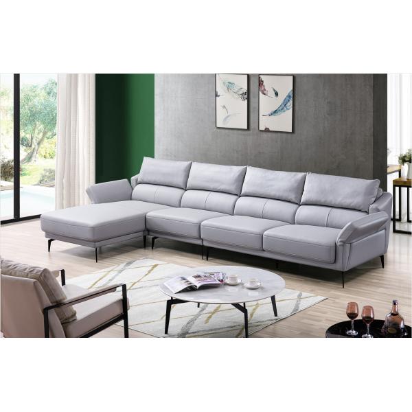 3 Seater Contemporary Living Room Sofa leather wood frame with low price