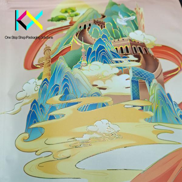 OEM ODM Ziplock Resealable Mylar Bag Hot Stamping Eco Stand Up Pouches