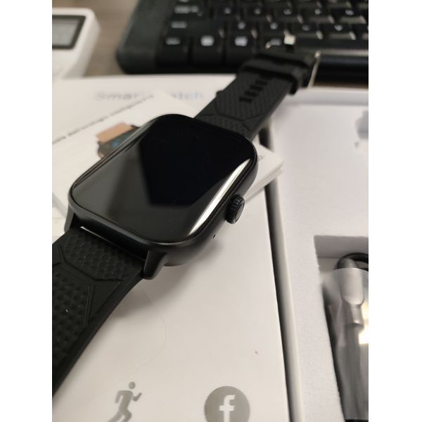 Eraysun Curved Screen 2 Smart Watch 2.02 Inch 3D Dynamic Waterproof Dials to Wake up Heart Rate Monitoring Fitness Smart Watches