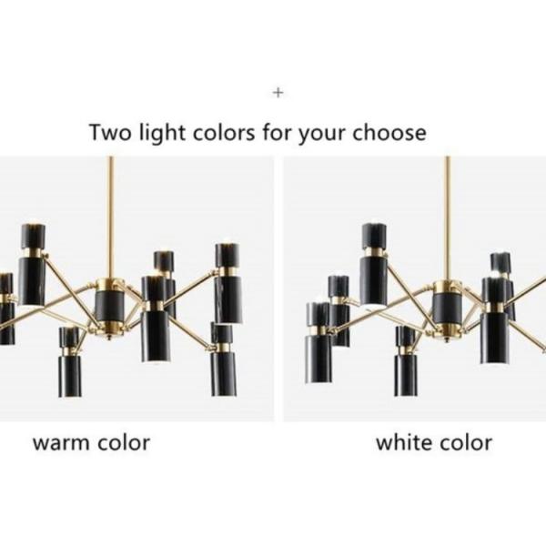 Luz ligera pendiente del dormitorio de la cocina de la sala de estar de las cabezas simples modernas del hierro 8