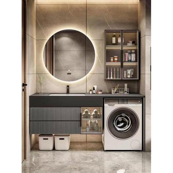Hotel Bathroom Vanity Sink with Modern Design and Rectangular Porcelain Cabinet Basins