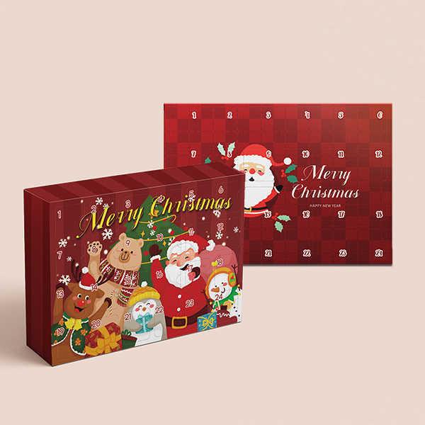 Personnaliser un grand nombre de boîtes de cadeaux de Noël en papier
