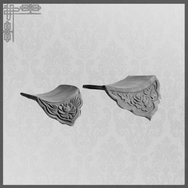 Telha de telhado japonesa Unglazed de Clay Roof Tiles Grey Matt do chinês tradicional de 180mm