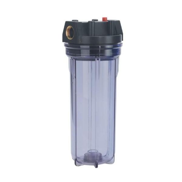 Clear Whole House Water Filtration Housing 1/2 3/4 1 BSP Port With Wrench And Bracket