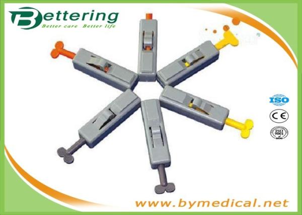 Auto Button Type Safety Lancet Sterile Blood Sample Needle Asepsis Blood Collector Measurement of blood glucose