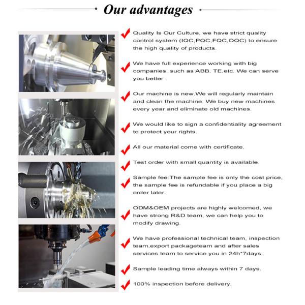 2D/3D Drawing Customized Anodized Aluminum Parts for CNC Machining and Custom Designs