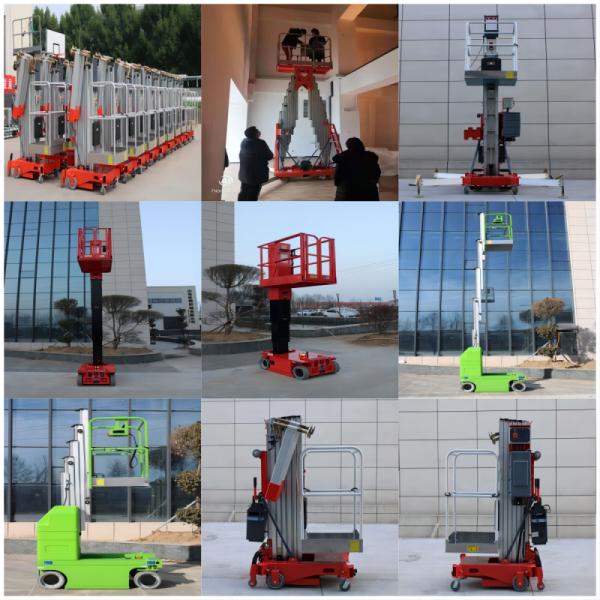 Рабочая платформа платформы алюминиевого сплава электрическая поднимаясь самоходная крытая воздушная