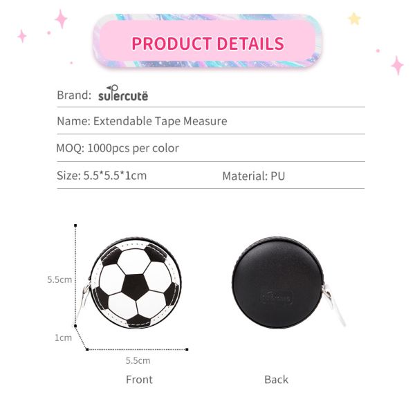 Wholesale Kids OEM Football Tape Measure Soft Leather Tape Measure For Children