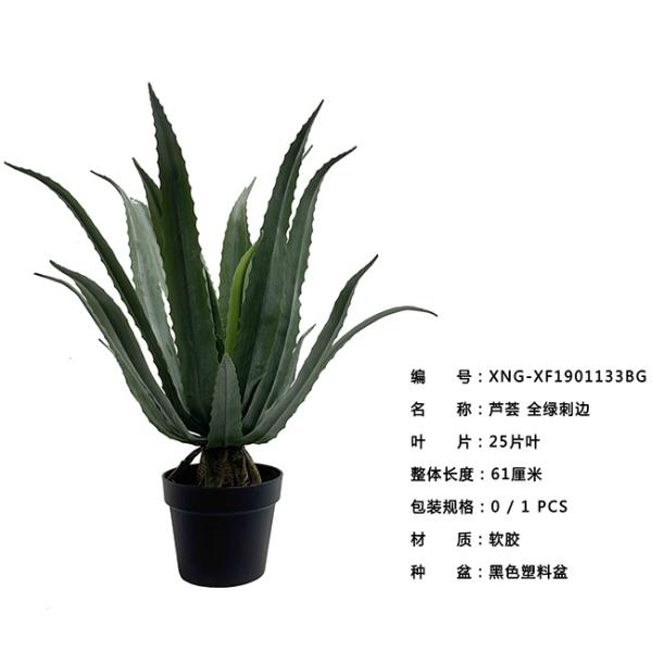 Flexible Glue Artificial Greenery Bonsai Tree Aloe Vera 30 CM 36 CM 50 CM61 CM