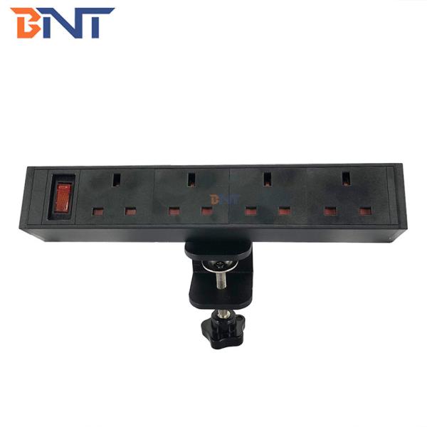 British 4 power office desk clamp power socket strip