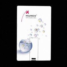 Memoria USB retractable AT-045C de la tarjeta de crédito
