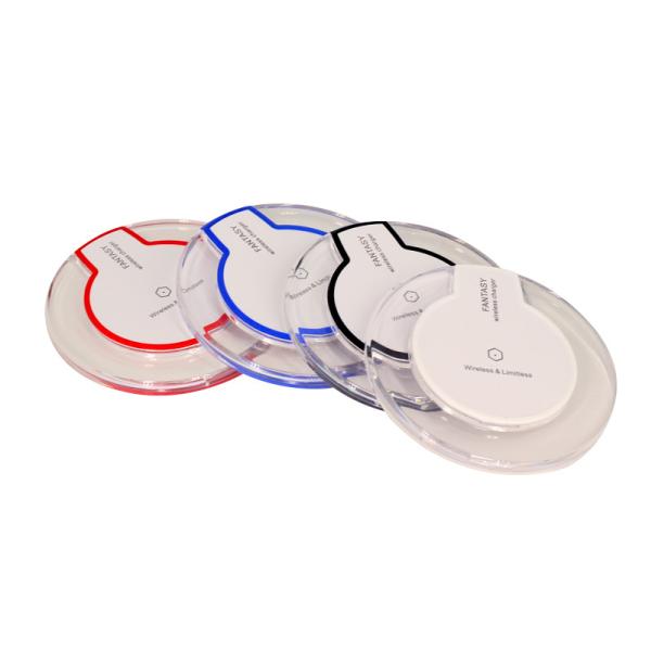 Hot Selling Crystal Wireless Fast Charger, Safe and High Quality Wireless Charger Pad