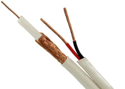 Indoor Use RG59 CCTV Cable With 2 × 0.75 Sq.Mm Power Siamese Cable