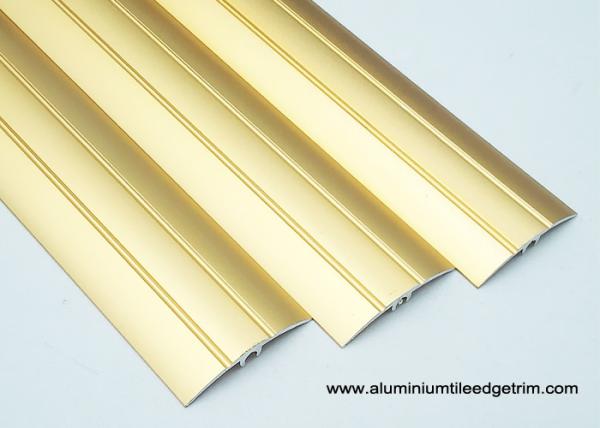 2.7m Aluminium Floor Threshold Strips / Transition Trim With Sandblasting Gold