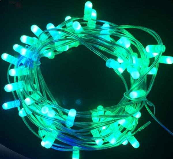 Natal 100m 666 leds 12V flashing LED clip em luz para AU casamento garlanda