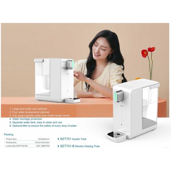 Touchpad Control Panel Standing Water Dispenser with Ice Maker Bullet and Nugget Ice