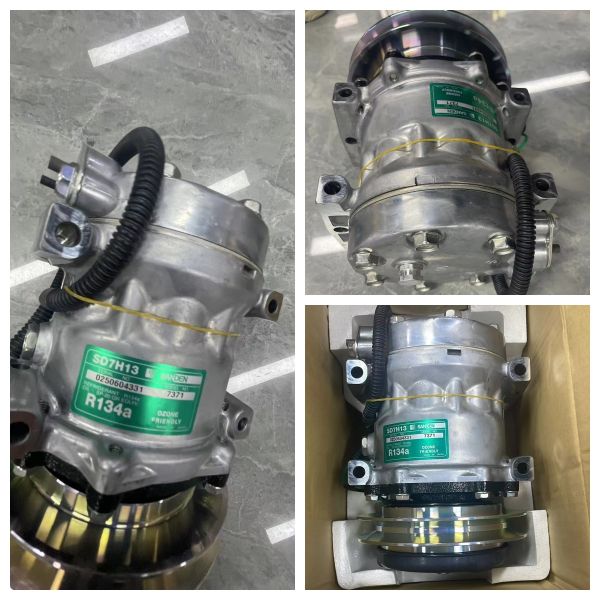 SD7H13 Air Conditioning Compressor R134a For Komatsu WA380-6 Wheel Loader