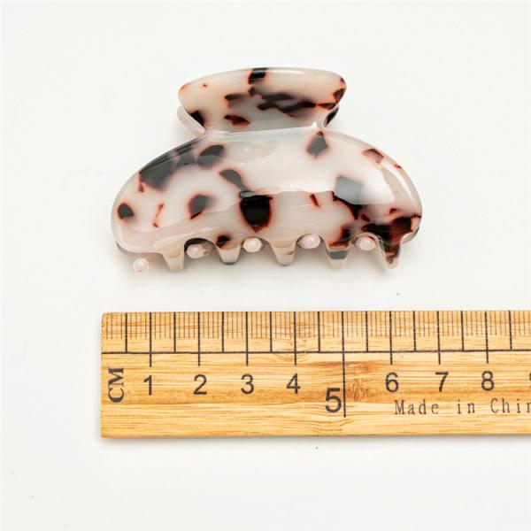 Acetate leopard print medium size clip women's hair catch cross border spring integrated hair clip accessories
