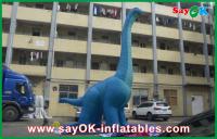 Dinosaure gonflable de Noël 10m Bleu Gros Dinosaure gonflable en PVC étanche Sautez