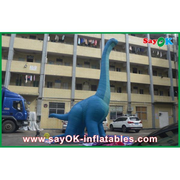 Inflatable Christmas Dinosaur 10m Blue Large Inflatable Dinosaur PVC Waterproof