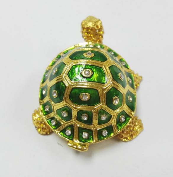 gold plated metal double turtle trinket jewelry box good quality turtle trinket jewelry box