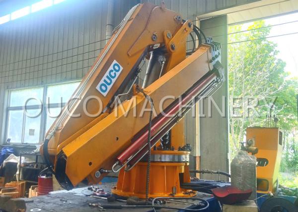 Electric Foldable Telescopic Boom Marine Deck Crane 360 Degree Slewing