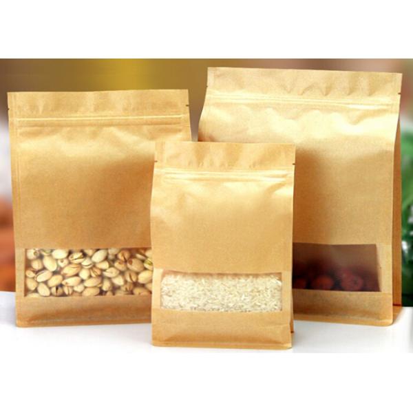 Gravure Printing 6 Oz Plastic Pouch Packaging With Zipper Customized Logo