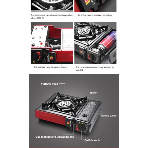 Портативный на открытом воздухе располагаясь лагерем варить безопасности горелки газовой плиты на открытом воздухе