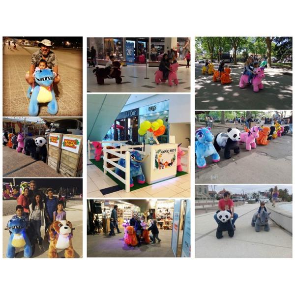 Hansel Guangzhou plush mental frame kid animal ride for shopping supplier