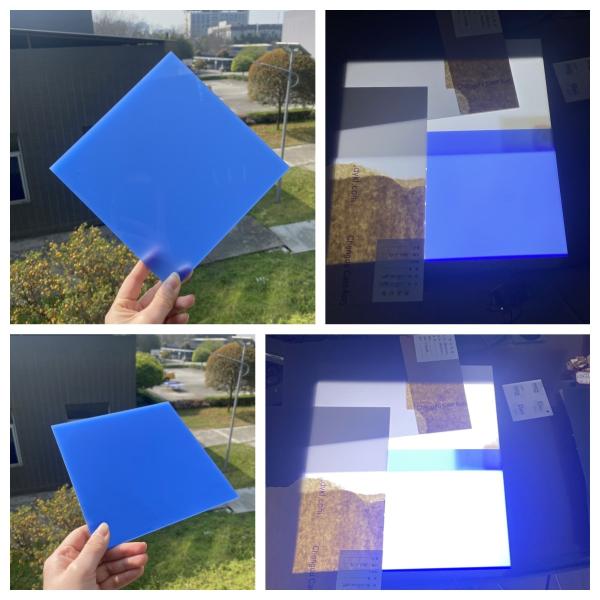 Duke Blue And White Day& Night Acrylic Sheet для рекламного дисплея светодиодных ламп
