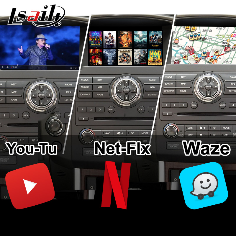 Lsailt Android 13 Интеллектуальный интерфейс развлечений для Nissan Navara D40, Pathfinder R51 с беспроводным CarPlay, NetFlix