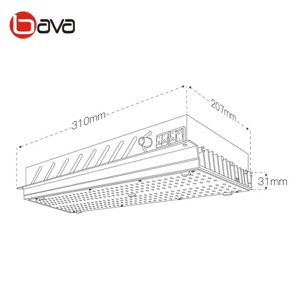 motorista UV de Sosen da placa do quantum do diodo emissor de luz de 120W Epistar 3000k 5000k