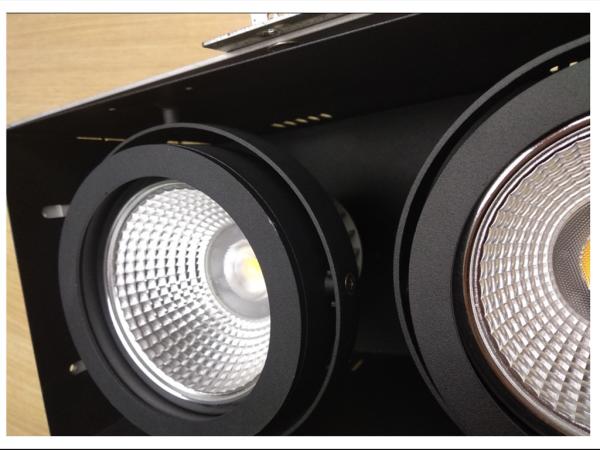 Triple Head  Interior Trimless Recessed LED Downlights 3 * 15W 37V 3000K IP20
